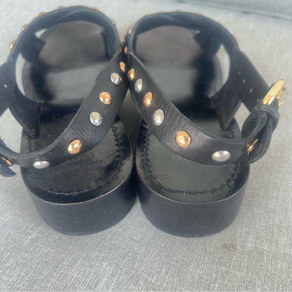 Maje Leather Studded Accents Slingback Sandals Size US7.5 / EU38 - Picture 6 of 7